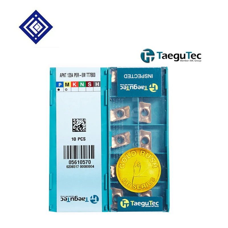 Chất Lượng Cao 10 Cái/lô APKT1204 PER-EM TT6080 CNC Carbide Xay Lắp CNC Lưỡi Dao Tiện Dụng Cụ Xoay