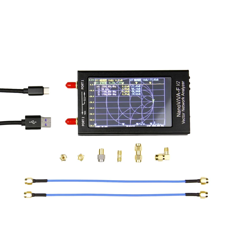 

Векторный анализатор сети NanoVNA-F V2, 4,3 дюйма, ЖК-дисплей, антенный анализатор NanoVNA-F V2 50 кГц-3G Гц