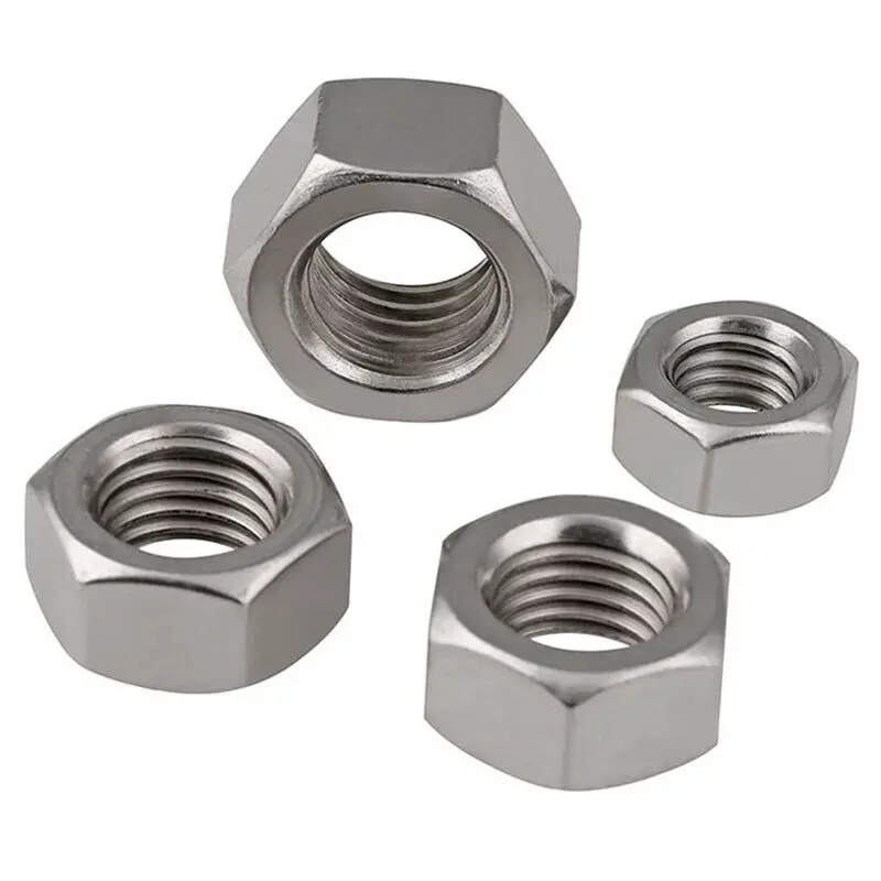 M4~M16 Left and Right Hand Thread Hex Nut Set 304 A2 Stainless Steel Positive and Reverse Thread Hexagon Nuts Kit