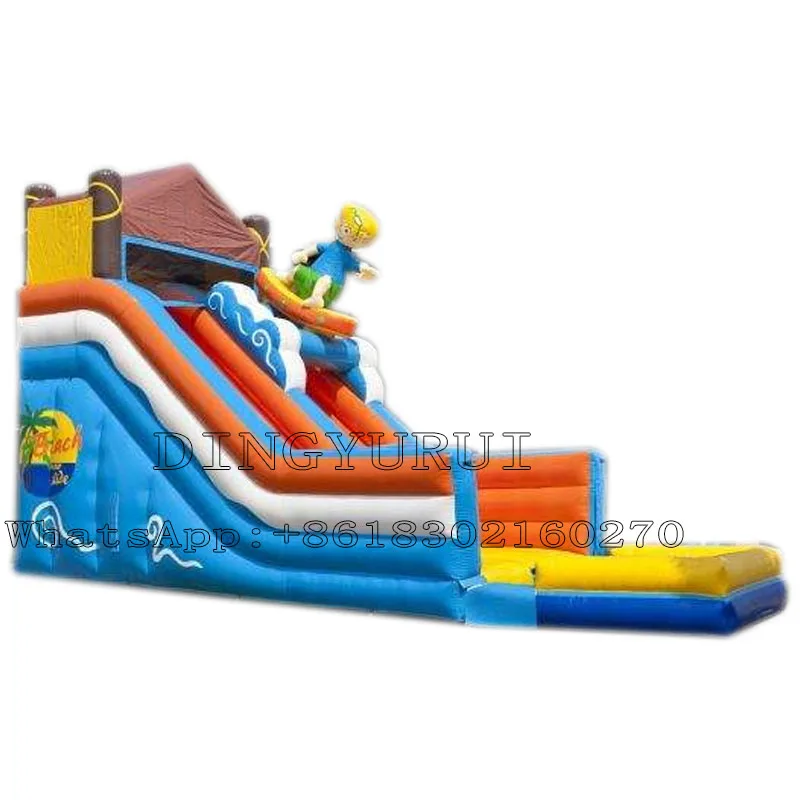 

Cartoon Design PVC Inflatable Water Slide Outdoor Bounce Game with Air Blower