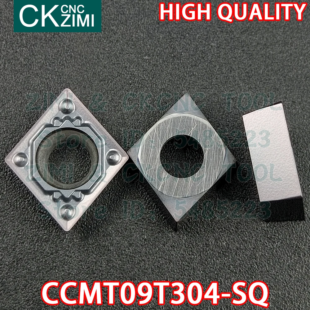 CCMT09T304-SQ ZM1125 CCMT 09T304 SQ 카바이드 인서트 내부 선삭 인서트 공구 CNC 목재 선삭 기계 금속 선반 공구