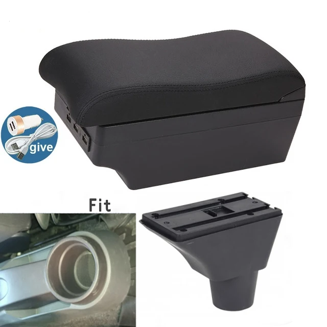 For Seat Ibiza Armrest Box Arm Elbow Rest Center Console Storage Case Modification Accessories with Cup Holder USB Port image 3