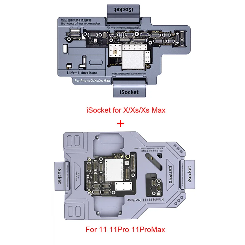 Qianli iSocket for 14 13 X XSMAX 11 11Pro Max 12 Promax Logic Board Function Diagnostic Quick Tester  Motherboard Test Fixture