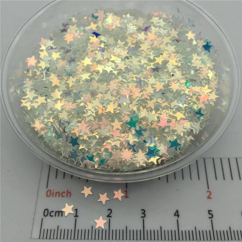 4mm 5mm Star PVC Sequins Glitter Paillettes for Nail Art Manicure,Wedding Confetti,Accessories For Ornament / Crafts Wholesale