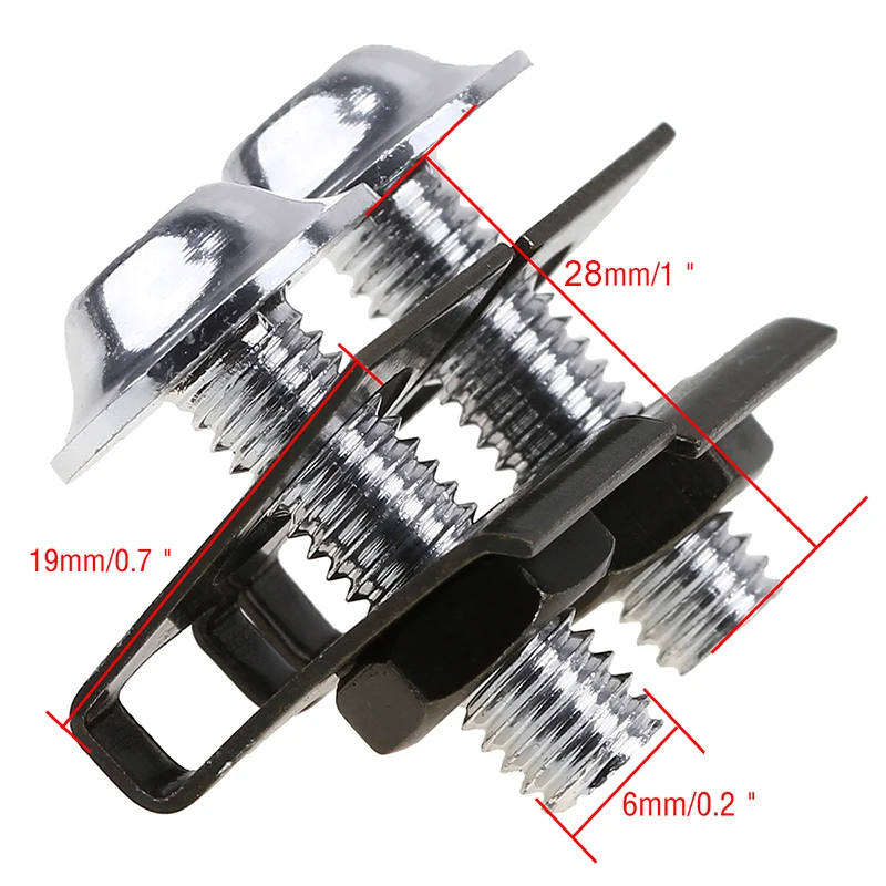 10Pcs/Lot Universal M6 6mm Motorcycle Fairing Body Bolts Nuts Scooter Spire Speed Fastener Clips Screw Spring Bolts Nuts 2019