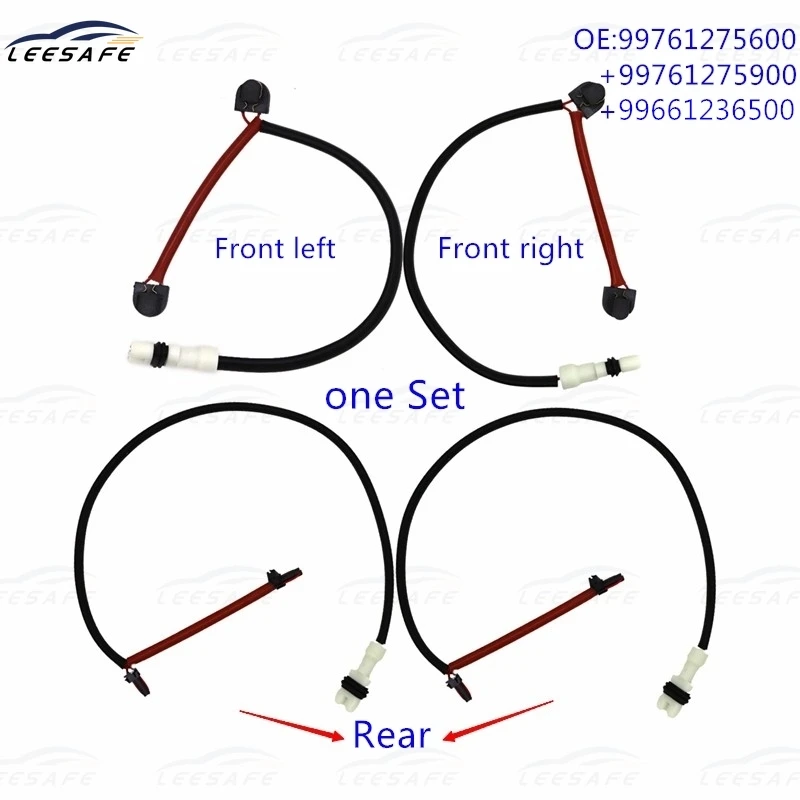 One Set Brake Pad Wear Sensor 99761275600 + 99761275900 + 99661236500 for PORSCHE 911 997 for BOXSTER CAYMAN 987 2004-2012