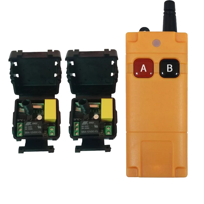 1000m AC 220 V 1CH 1 CH 10A Wireless Remote Control LED Light Switch Relay Output Radio RF Transmitter And 433 MHz Receiver