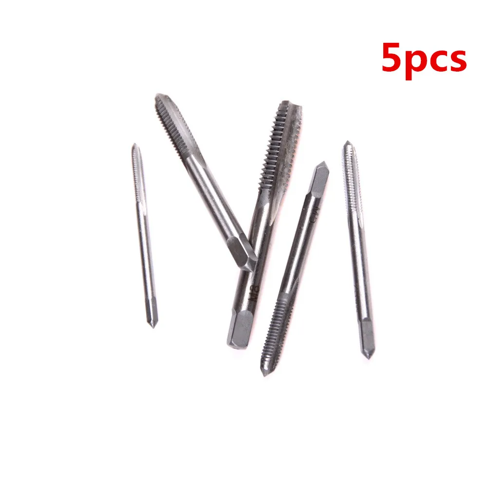 Nuevo 5 unids/set M3 M4 M5 M6 M8 HSS máquina recta tornillo estriado conector métrico broca manual Set herramientas de mano