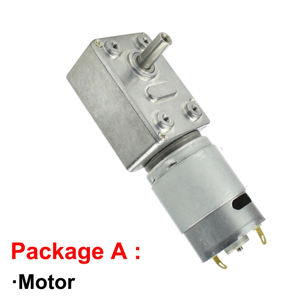 DC Gear Motor 12V 24V High Torque 30KG Reduce Speed 4rpm To 215rpm PWM Controller Forward Reverse Electric Engine Boat JGY-385