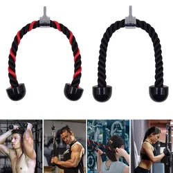 Gym Tricep Rope Pull Down Cable Rope Tricep Cord Pulldown Workout Exercise Back Fitness Strength Bodybuilding Training Equipment