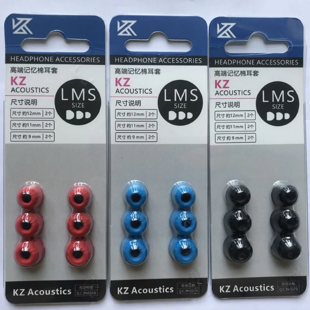 KZ Original EDX Memory Foam Ear Tips Eartips Earbuds For In Earphone Headphones Noise Isolating Comfortble KZ ZS10 Pro az09