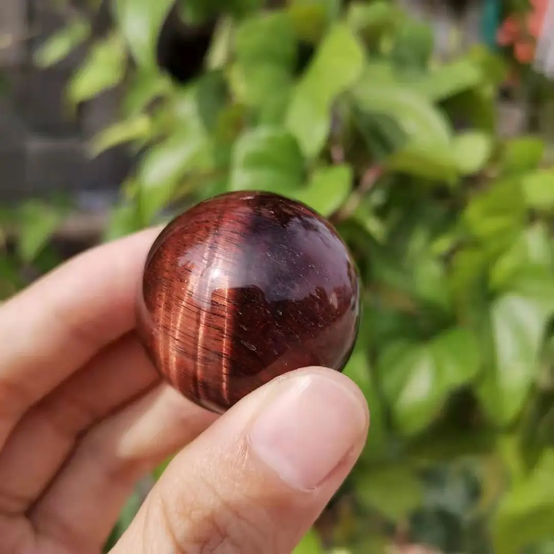 15~20mm Natural Tiger Eye Sphere Red Tiger eye Crystal Balls Ornaments for home