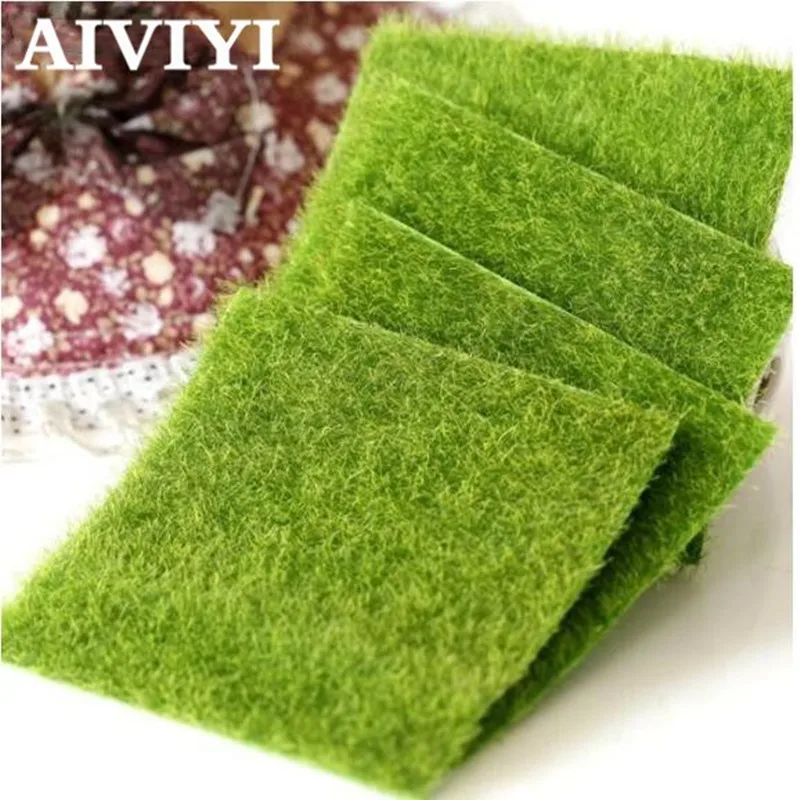 15x15cm Grass Mat Green Artificial Lawns 30x30cm Small Turf Carpets Fake Sod Home Garden Moss Home Floor Wedding Decoration Wall