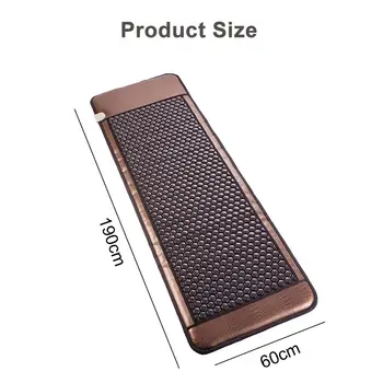 天然電氣石鍺石床墊按摩加熱墊遠紅外線熱石療法 190x60cm 緩解背痛 10 最佳銷售 背部按摩工具 - №2