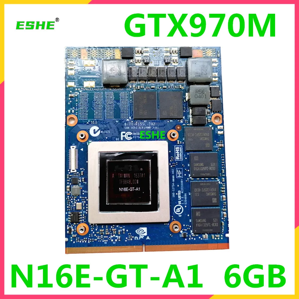 GTX970M GTX 970M N16E-GT-A1 Video Card for Laptop MSI GT60 GT70 GT780 8760W 8770W Clevo P150HM P150EM P170EM 6GB display card