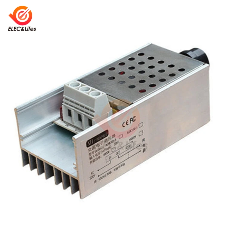 220V 10000W Motor Speed Controller High Power AC 220V SCR Voltage Regulator LED Dimmer dimming Switch Speed Control Thermostat