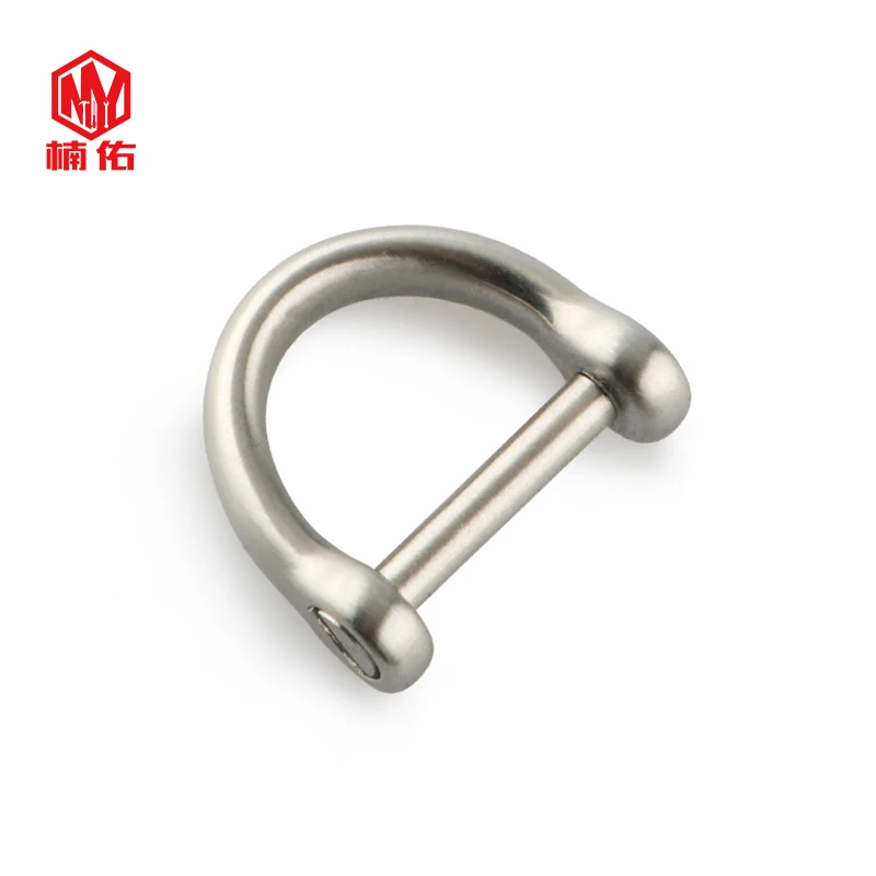 1PC Titanium Alloy Stainless Steel D-Shaped Horseshoe Buckle Quick Hook EDC Multifunction Hanging Buckle  Keychain