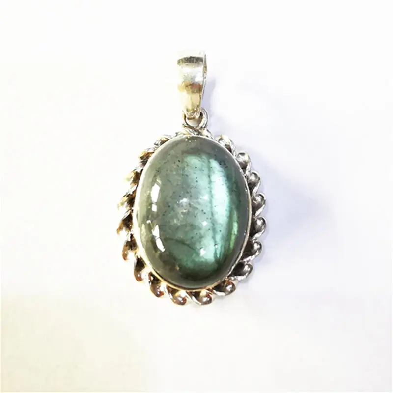 Nepal Hand 925 Silver Jewelry Inlaid Natural Labradorite Vintage Charms for Lady Multi Designs T9039