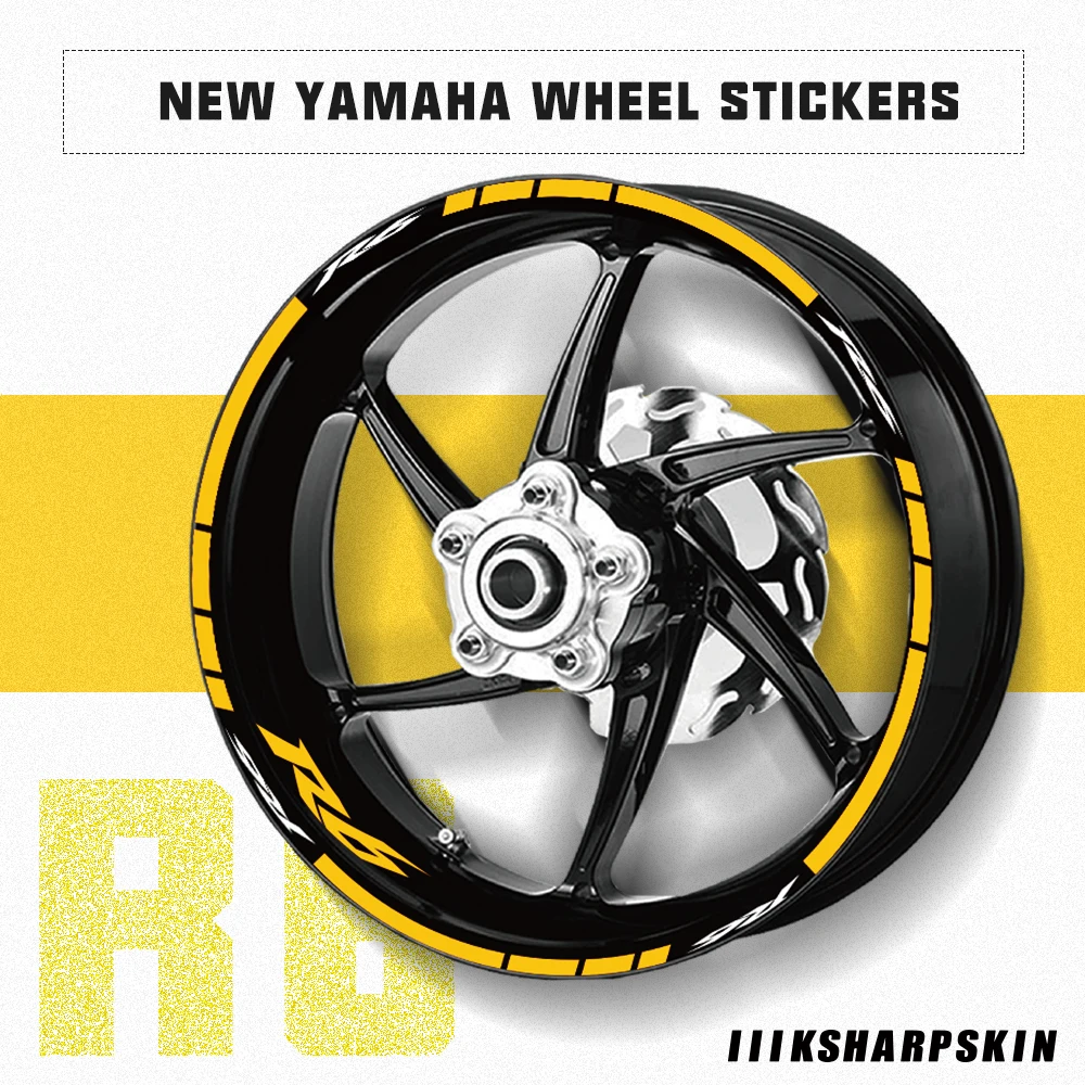 

Wheel stripe sticker moto combination waterproof super decal motorcycle fashion tire film for Yamaha R6 r6