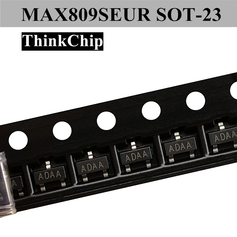(20 pces) max809seur max809 sot-23 smd mcu monitor ic (marcação adaa)