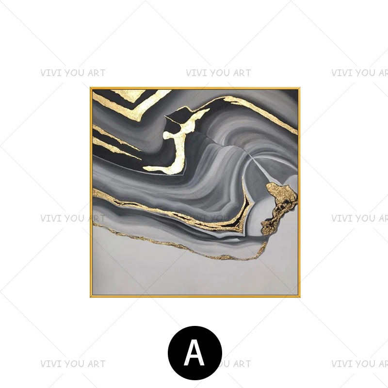 

Best Black Golden Stone Canvas Art Handmade Oil Painting Fashion City's Art Wall Pictures For LivingRoom Decoration