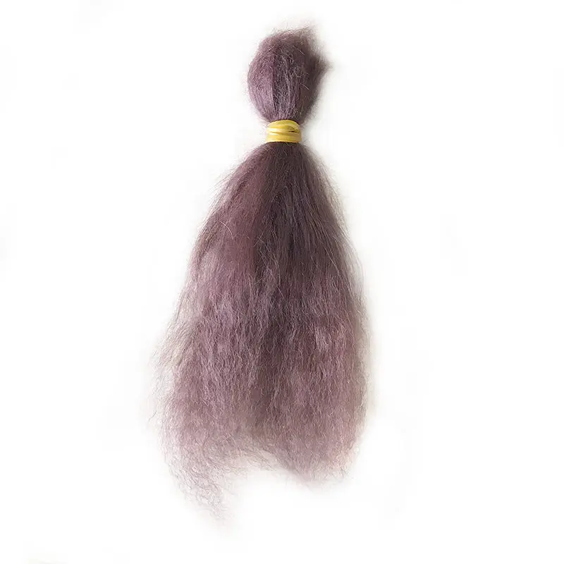 قليلا مجعد جديد 8 ألوان مختلفة موهير DIY بها بنفسك تولد من جديد الطفل باروكة شعر دمية طفل تولد من جديد عدة شعر مستعار BJD شعر مستعار لتقوم بها بنفسك إكسسوارات دمي