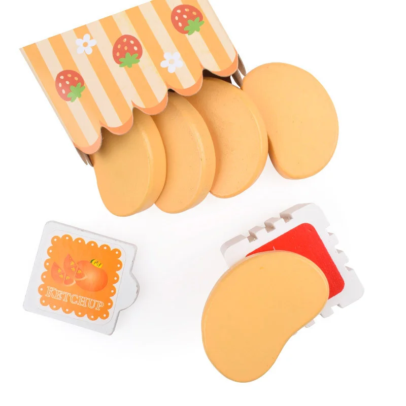Magnetisches Werkzeug Küche Montessori Gehirnspiel Spielzeug Hamburger Spielhaus Spielzeug Simulation Gewürz Backen Spielzeug Holz Lernspielzeug