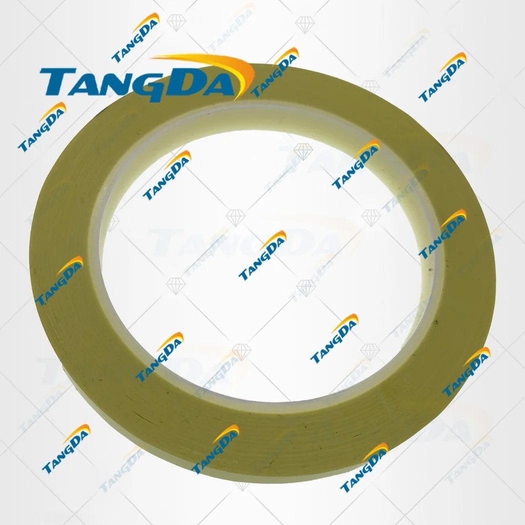 TANGDA 9mm*70M 70meter Yellow PET High Temperature Withstand Insulate Anti-Flame Adhesive Mylar Tape for Transformer Coil Wrap T