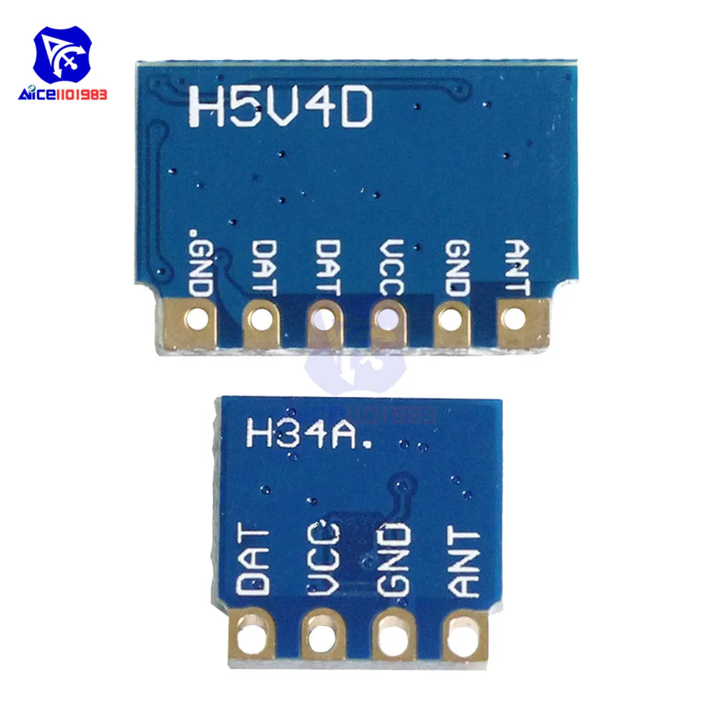 diymore H5V4D 433Mhz Wireless Receiver Module with H34A 433MHz Transmitter Module ASK Remote Transceiver Passthrough