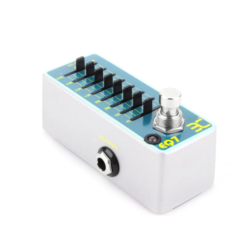 EX Micro Pedal EQ7 Mini Guitar Equalizer Effect Pedal 7-Band EQ Metal True Bypass Guitar Accessories