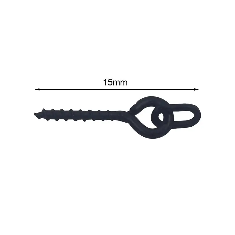 Outdoor Fishing Boilie Screw Peg With Ring Swivel Bait Holder 12mm Screw Carp 20pc Stainless Steel Connector Fishing Accessories