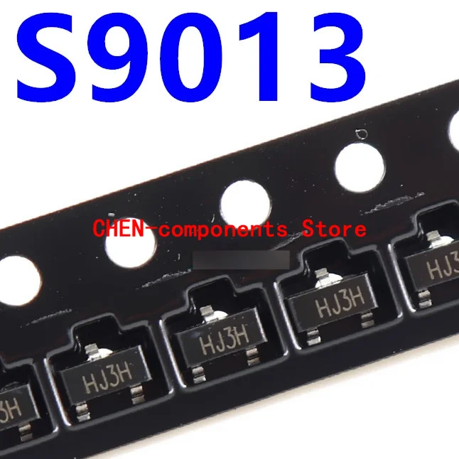 100Pcs S9013 J3 SMD Triode SOT-23