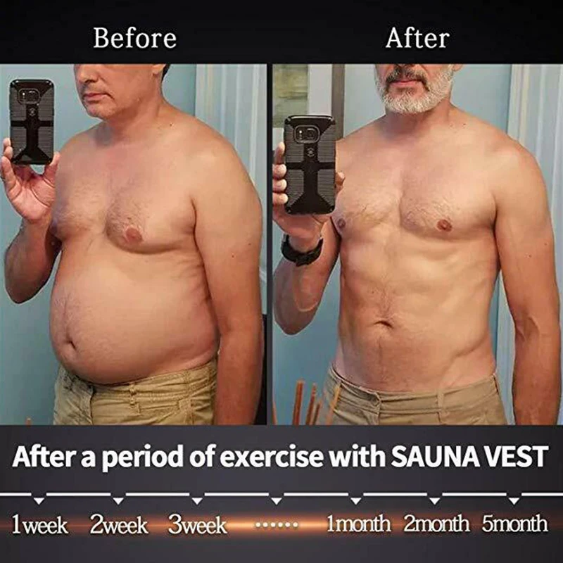 Männer Polymer Schweiß Sauna Former Weste Körper Former Taille Trainer Abnehmen Weste Kompression Shapewear Korsett Reductor de Bauch UNS