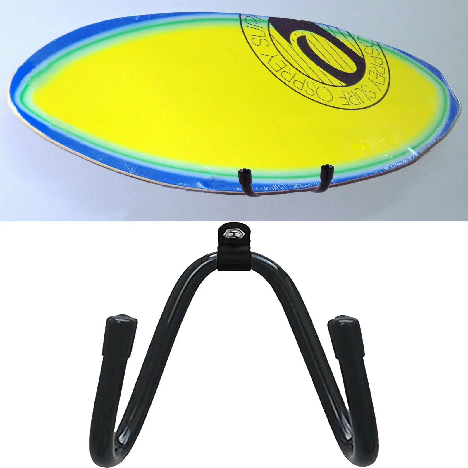 Snowboard/skimboard/Wakeboard/Kiteboard Wall Mount Display Rack Hanger Organizer