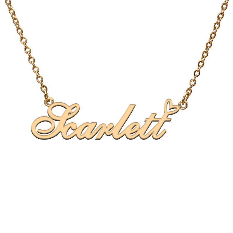 

Индивидуальное ожерелье с именем для Scarlett Best Friends на день рождения Рождество дни матери ювелирные изделия в подарок