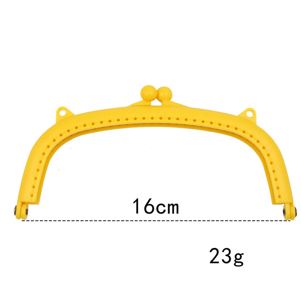 DIY women colorful plastic purse frame clasp for bag making accessories 16cm