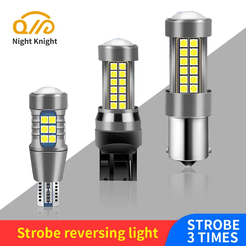 

Night knight 2pcs Car Reversing Lights Strobe Led Bulbs T15 T20 7440 1156 W16W P21W W21W BA15S Auto Tail Lamps DRL Turn Signal