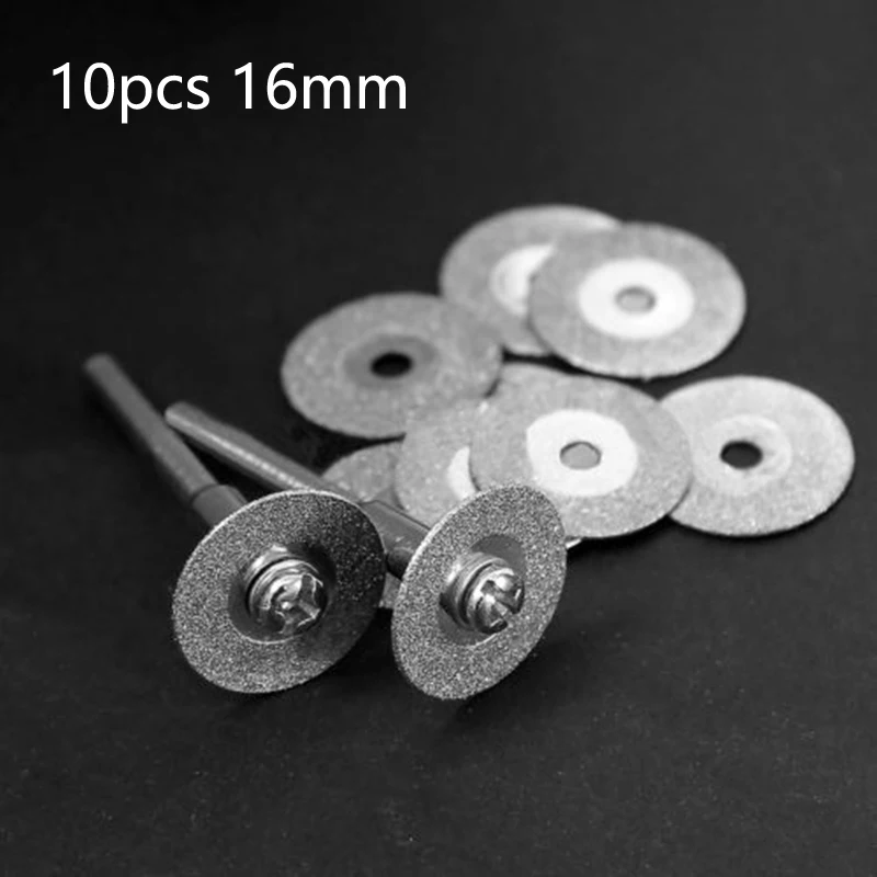 10Pcs Diamond Cutting Disc Woodworking Grinding Wheel Wood Plastic Metal Circular Saw Blade Anding Discs For Grinder Rotary Tool