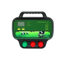 BTD  Electric Fence Energy Device 40 KM 2 in 1, Powered by Battery or AC Socket, 12000v 5J Electronic Fencing with Alarm Output