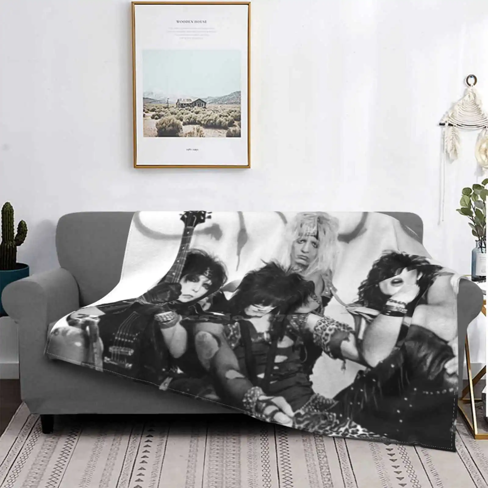 Nyc tutte le taglie copertina morbida coperta decorazioni per la casa biancheria da letto banda musica anni \'80 metallo Vintage Crue Motley Nikki