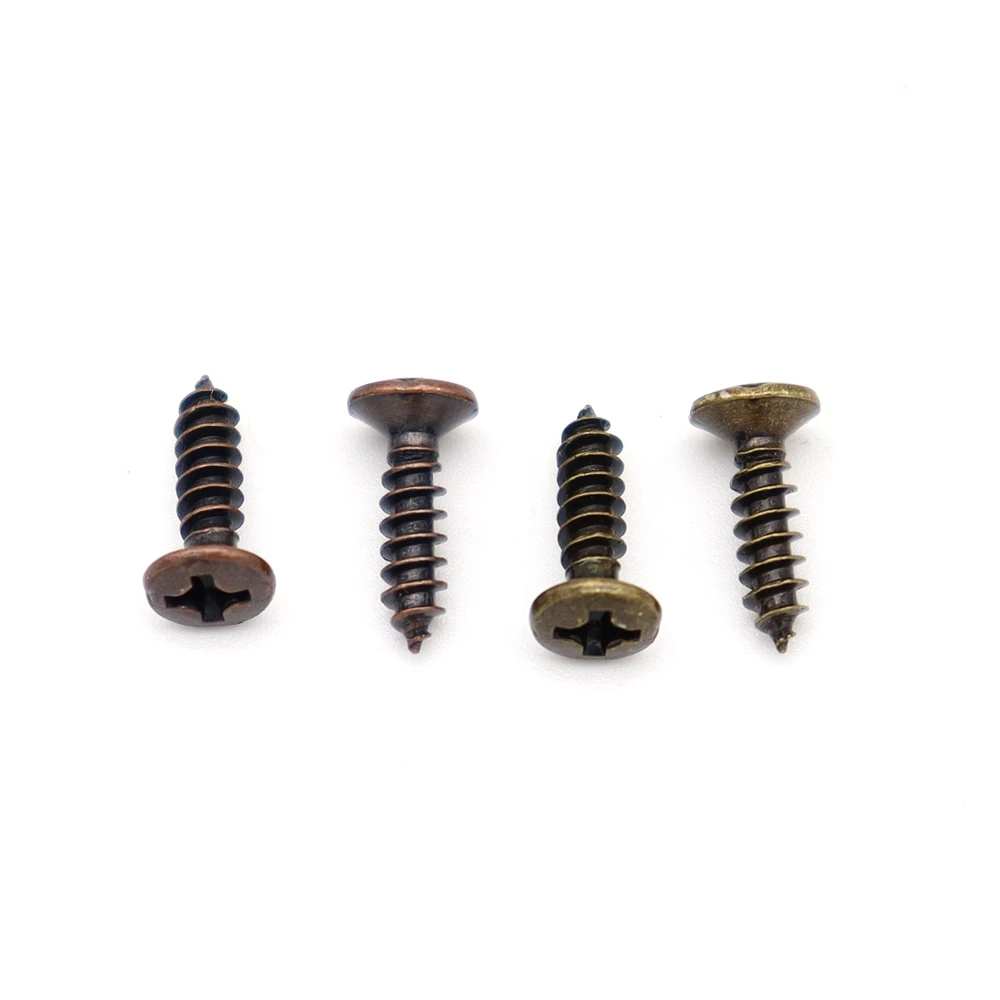 30/50/100 Pcs Electric Guitar panel Screw Guitar Socket iron core Cover Guard plate installation Fixing Screw 3×12mm