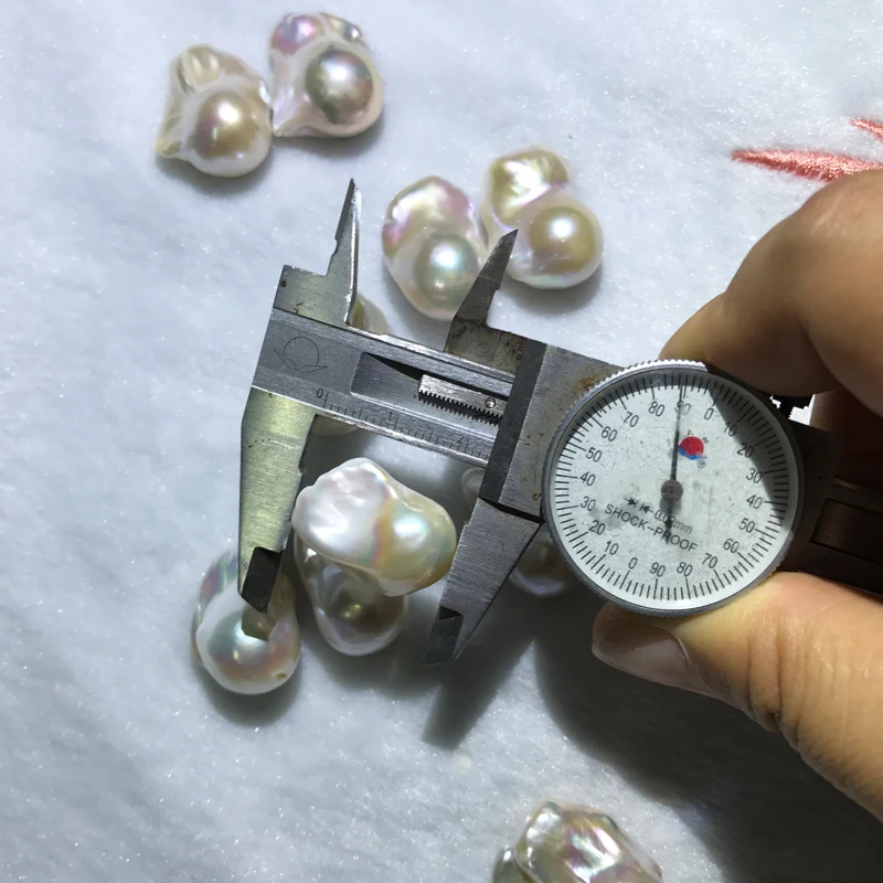 

3A Loose Baroque Pearls 10~15mm High Quality Zhuji Natural White Pearl Irregular Baroque Freshwater for Pearls Earring