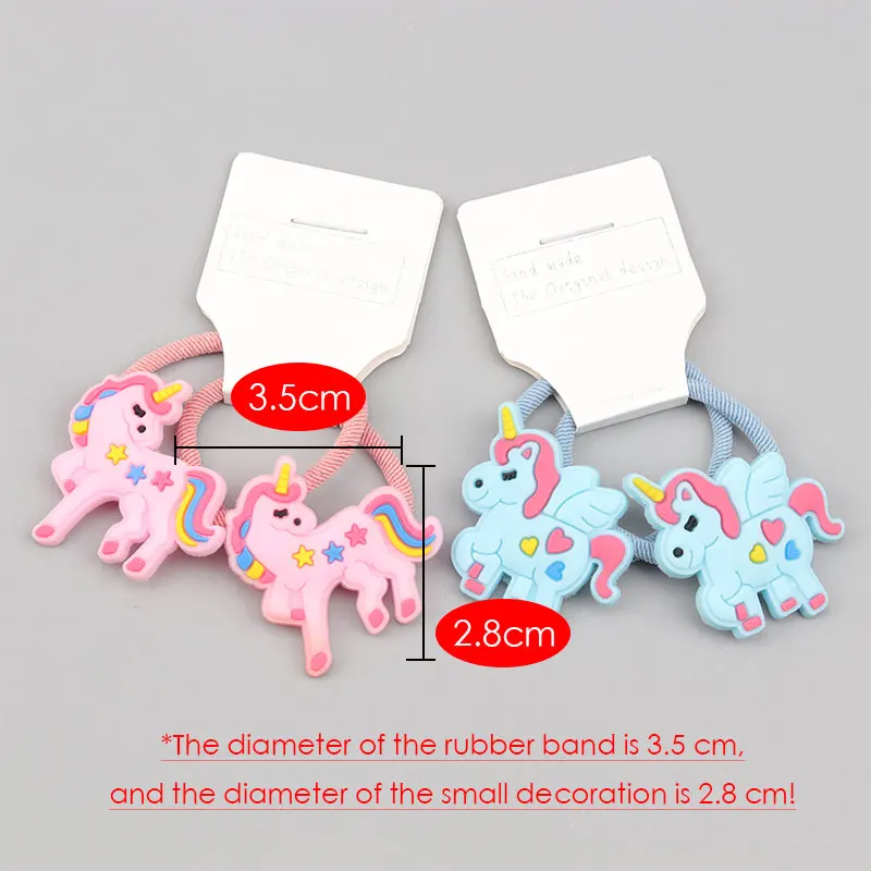 Unicorn Pegasus Hair Tie Children Do Not Hurt Hair Soft Head Rope Girl Rubber Band Elementary School Hair Accessories Headdress