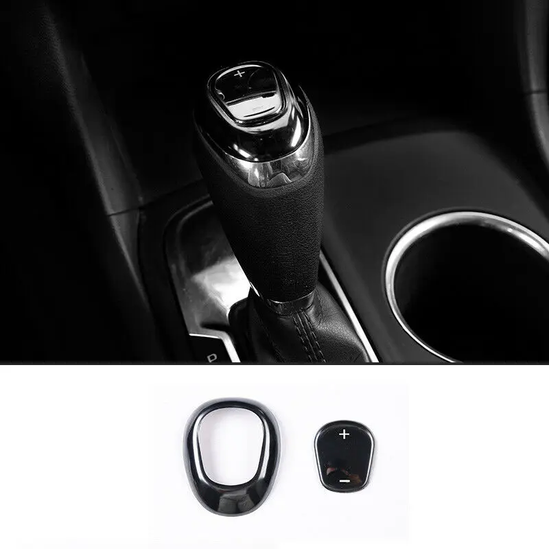 Bright Black Gear Shift Knob Shifter Lever Trim For 2018-2021 Chevrolet Equinox Car modification Auto parts