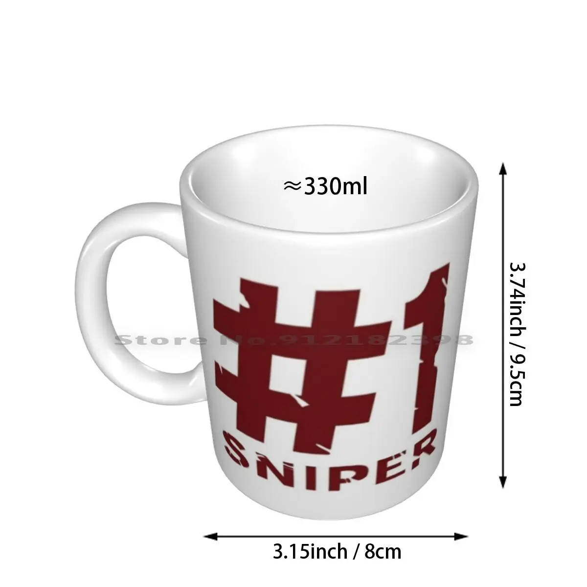 Team Fortress 2 / Sniper #1 Mug Ceramic Mugs Coffee Cups Milk Tea Mug Tf2 Team Fortress 2 Team Fortrss 2 Tf2 Game Valve Fps