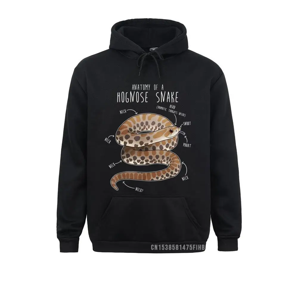 Anatomi Seekor Hognose Snake Kaus Hoodie Pecinta Hewan Reptil Peliharaan Lucu untuk Wanita Hoodie Jalanan Kerudung Retro