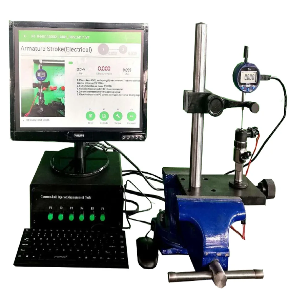 

BSTCRM900 3 step common rail injector measurement tool for repair Bosch/ Denso injector, stroke, needle lift without display