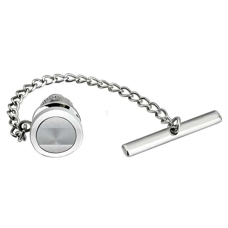 HAWSON Men\'s Tie Pins Classic Tie Tacks with Chain for Men Necktie Accessory