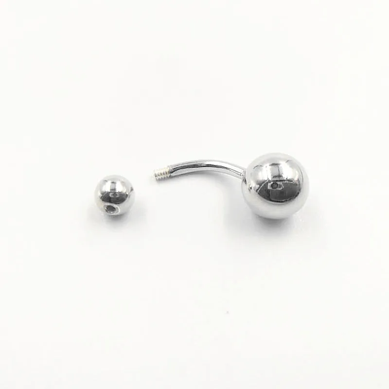 Ball Belly navel button Piercing for women 925 silver sterling silver body piercing jewelry sexy