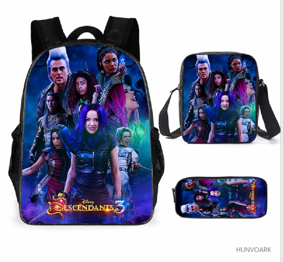 Disney Descendants 3 Kids Backpack for Boys Girls Student School Bag Custom Schoolbags for Children Students Bookbag